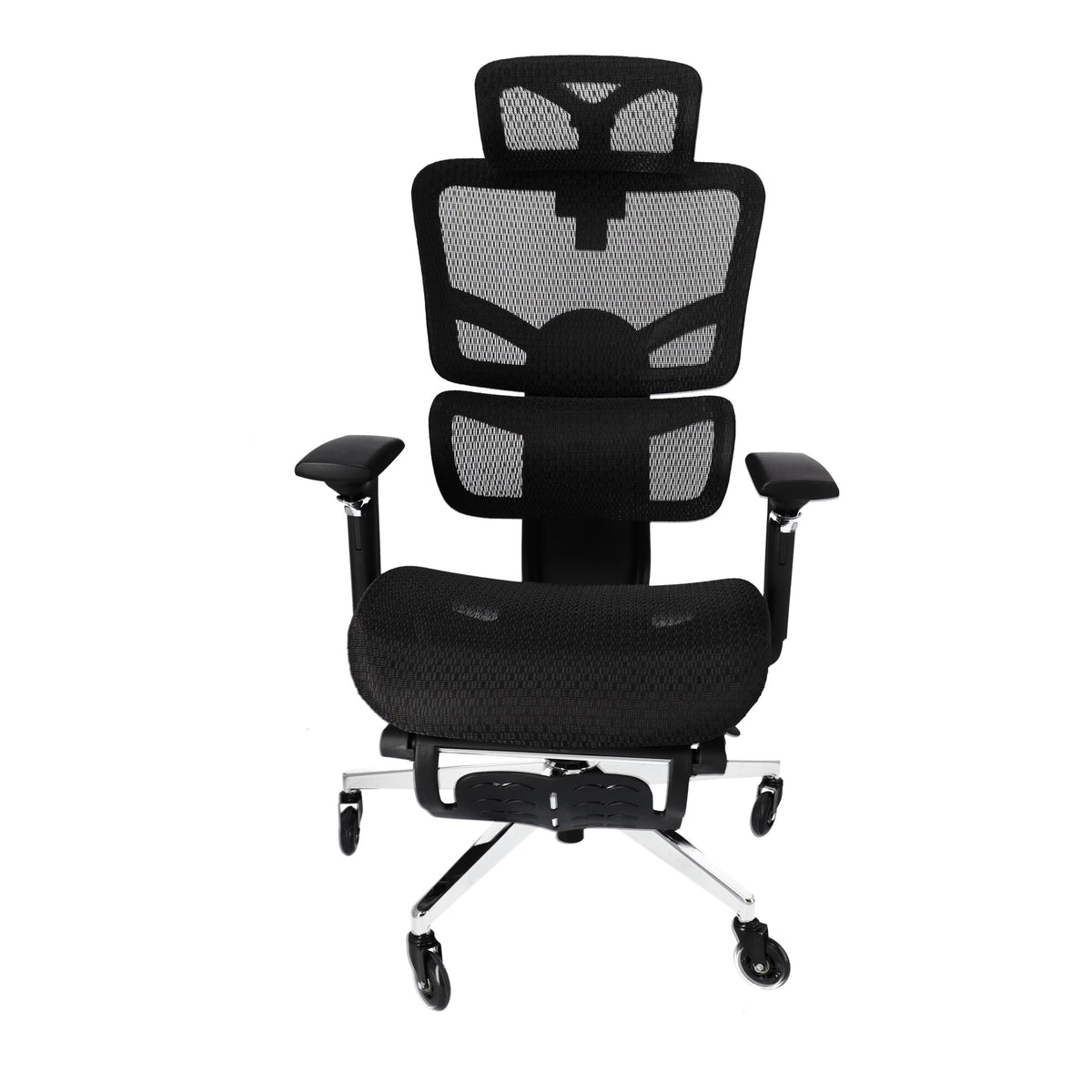 Ergonomischer, verstellbarer Bürostuhl aus Mesh – Schwarz