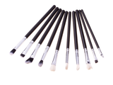 Make-up-Pinselset, 15 Stück + Etui – schwarz – Produktabbildung 3