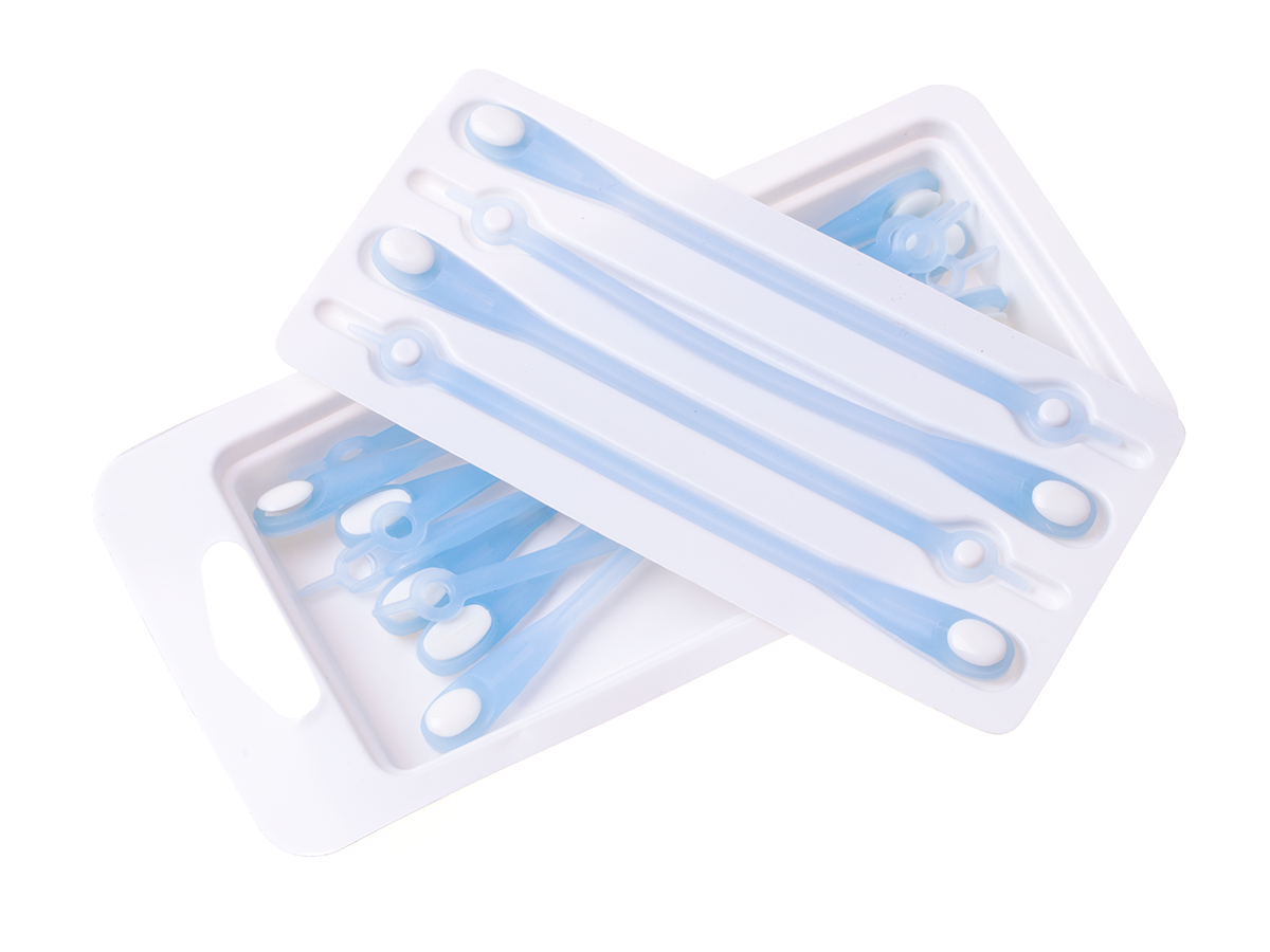 Silikonschnürsenkel 14 Stück - hellblau – Produktabbildung 4