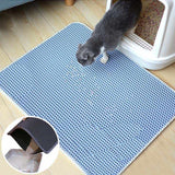 Katzenstreumatte für die Katzentoilette – hellblau