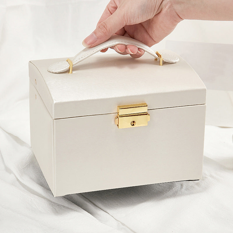 Mehrstöckiges Schmuckkästchen, Schmuckbox – weiß – Produktabbildung 2