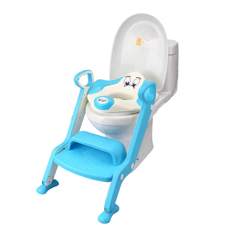 WC-Sitz mit Tritt - blau
