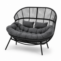 Modernes Gartensofa / Doppelter Kuschelsessel in Kokonform – Eleganz und Komfort in Ihrem Garten – Produktabbildung 7