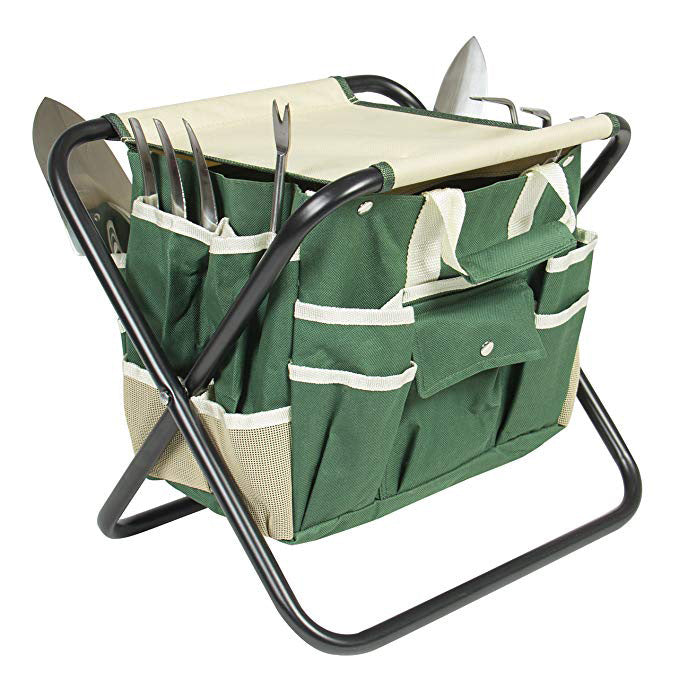 Gartenhocker mit Werkzeugtasche – Produktabbildung 4