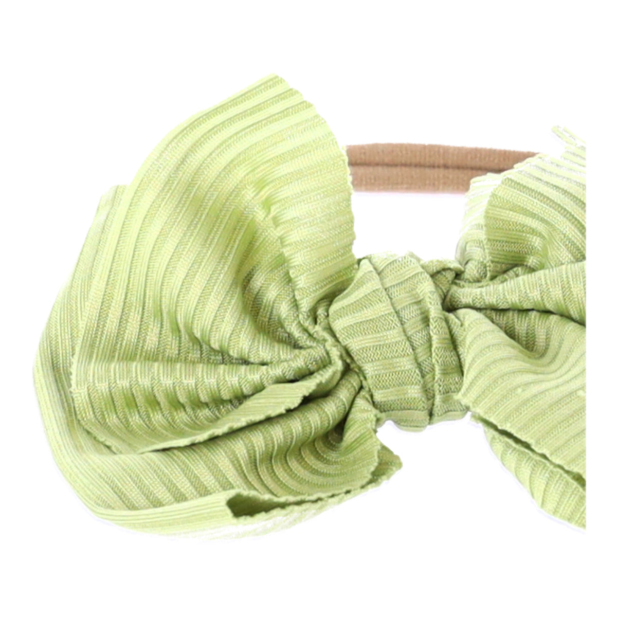 Baby-Haarband mit Schleife – grün – Produktabbildung 2