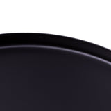 Runder Metalltisch im Loft-Stil – schwarz