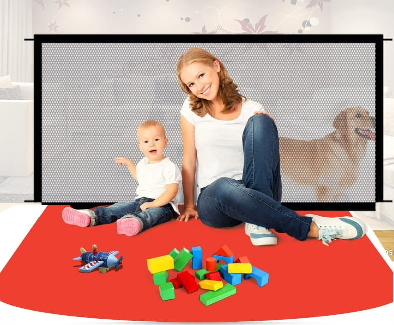 Sicherheitsgitter / Türabsperrung für Katze und Hund (Breite 183 x 75 cm) – Produktabbildung 2