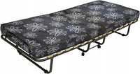 Klappbares Gäste-/Campingbett mit Matratze und Rollen 80×190 cm – Grau – Produktabbildung 6