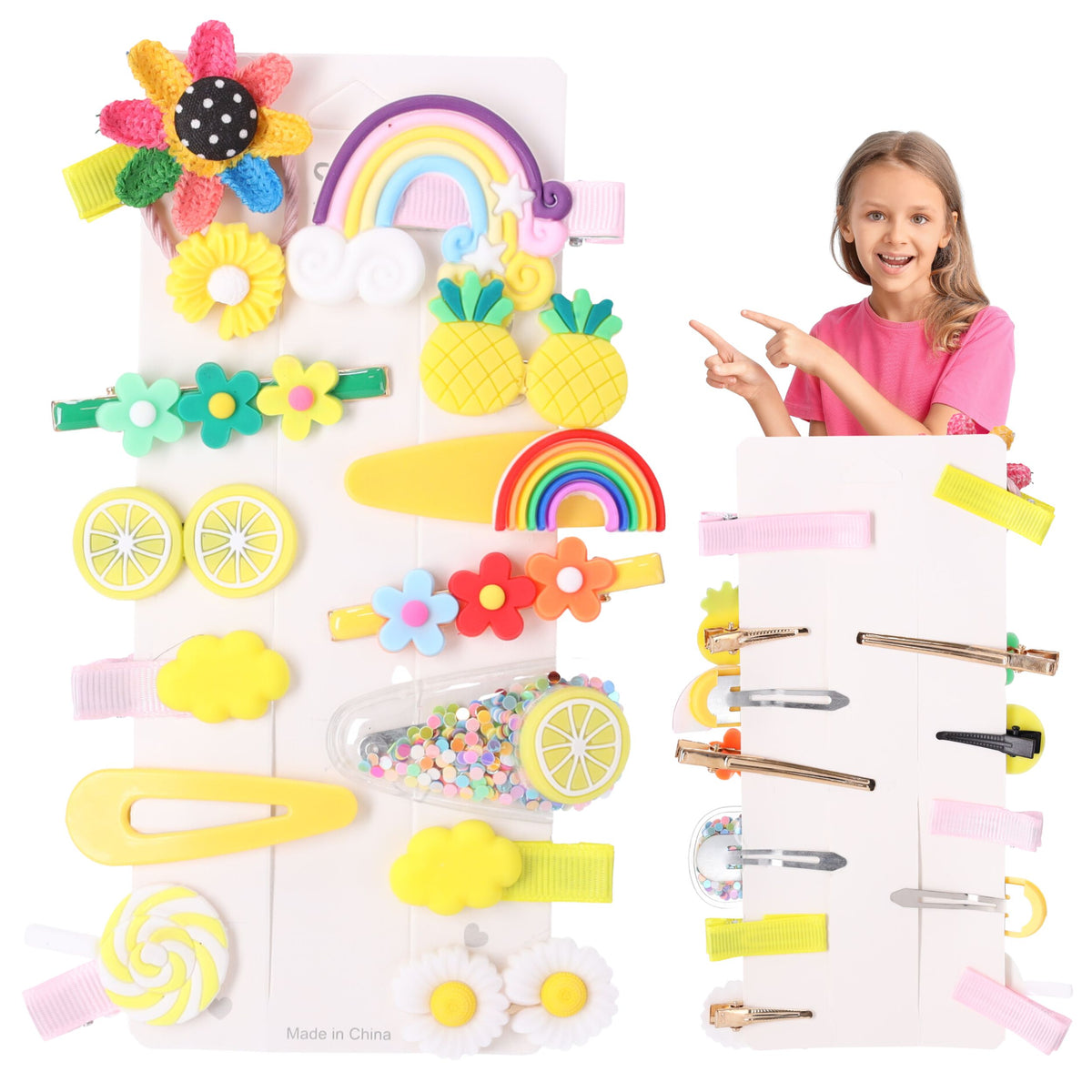 Niedliche Haarspangen für Mädchen – 14er-Set, Typ I