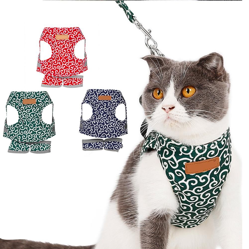 Geschirr für Katze / Hund – Blau, Größe S – Produktabbildung 2