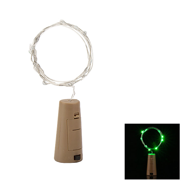LED-Lichterkette mit Stopfen – grün
