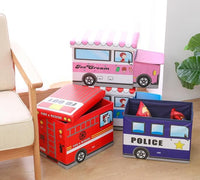 Spielzeug-Aufbewahrungsbox mit Sitzhocker – Feuerwehrauto – Produktabbildung 7