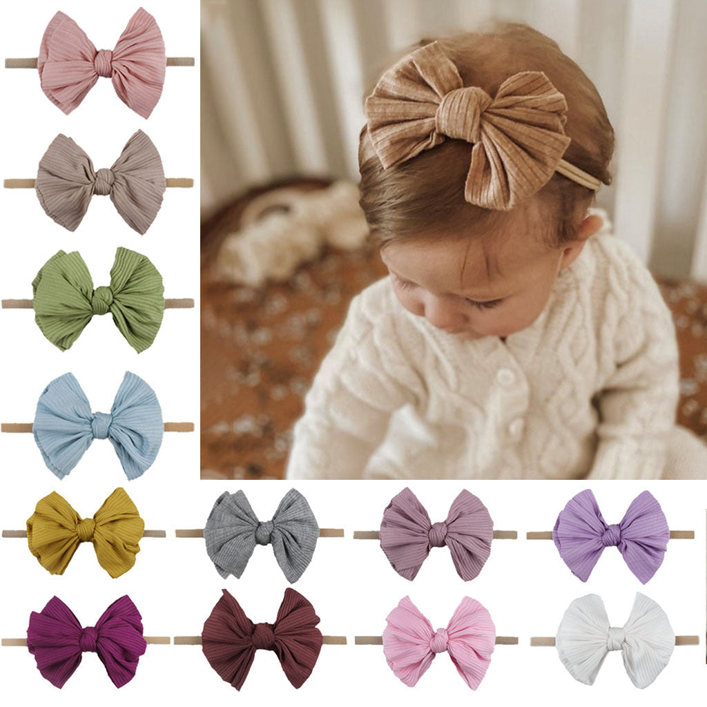 Baby-Haarband mit Schleife – grün – Produktabbildung 5