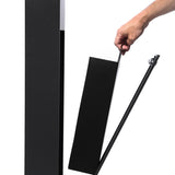 Müllsäule / Aschenbecher – schwarz – Produktabbildung 4
