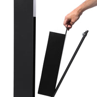 Müllsäule / Aschenbecher – schwarz – Produktabbildung 4