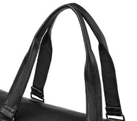 Premium-Ledertasche für Reisen und Fitnessstudio – Farbe Schwarz – Produktabbildung 2
