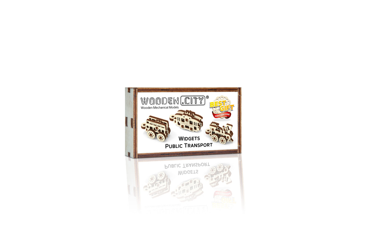 Holz-3D-Puzzle – Öffentliche Verkehrsmittel