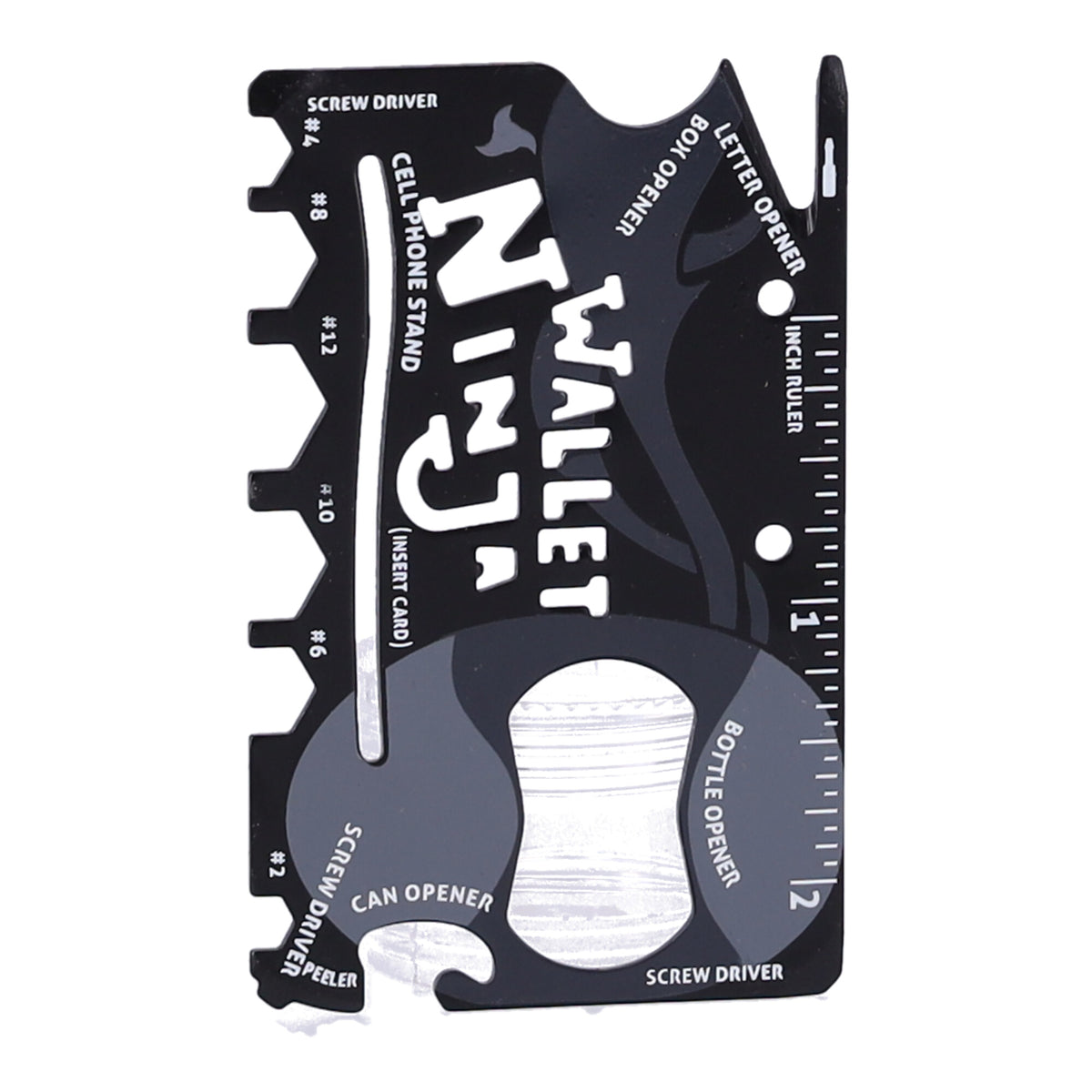 Wallet Ninja Survival Card, Multitool 18in1 – Produktabbildung 2