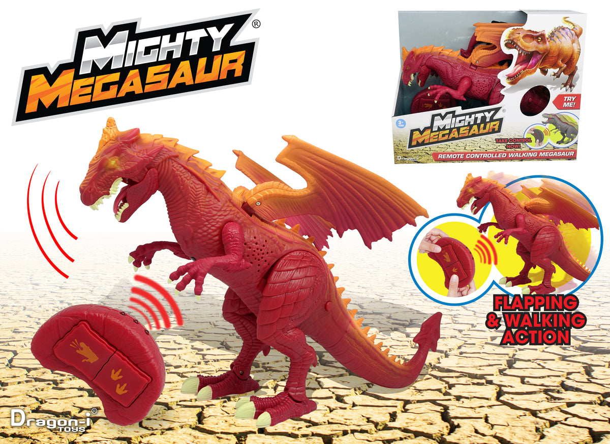 Mighty Megasaur batteriebetriebener, infrarotgesteuerter Laufdrache – Produktabbildung 3