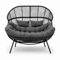 Modernes Gartensofa / Doppelter Kuschelsessel in Kokonform – Eleganz und Komfort in Ihrem Garten