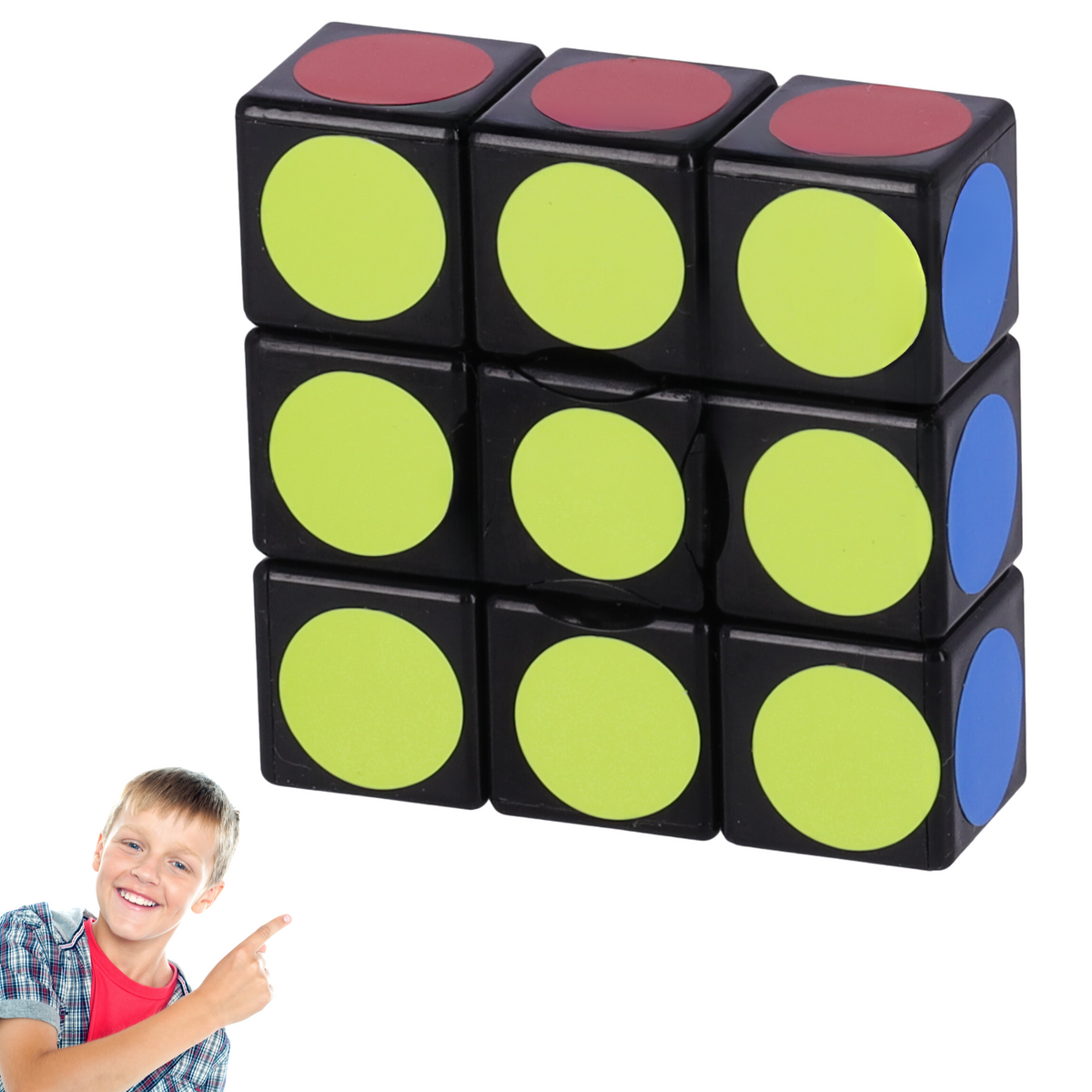 Modernes Puzzle, Logikwürfel, Rubik-Würfel - 1x3x3 – Produktabbildung 2
