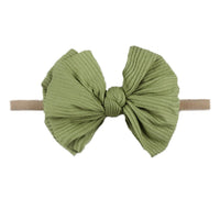 Baby-Haarband mit Schleife – grün – Produktabbildung 4
