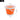 Silikoneimer 5L faltbar – orange und weiß