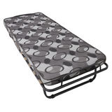 Klappbares Gäste-/Campingbett mit Matratze und Rollen 80×190 cm – Grau – Produktabbildung 9