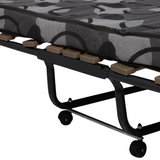 Klappbares Gäste-/Campingbett mit Matratze und Rollen 80×190 cm – Grau – Produktabbildung 8