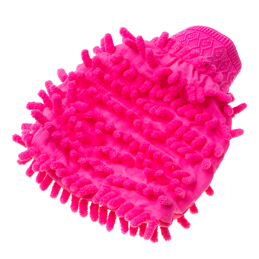 Mikrofaserhandschuh zum Autowaschen – dunkelrosa – Produktabbildung 2