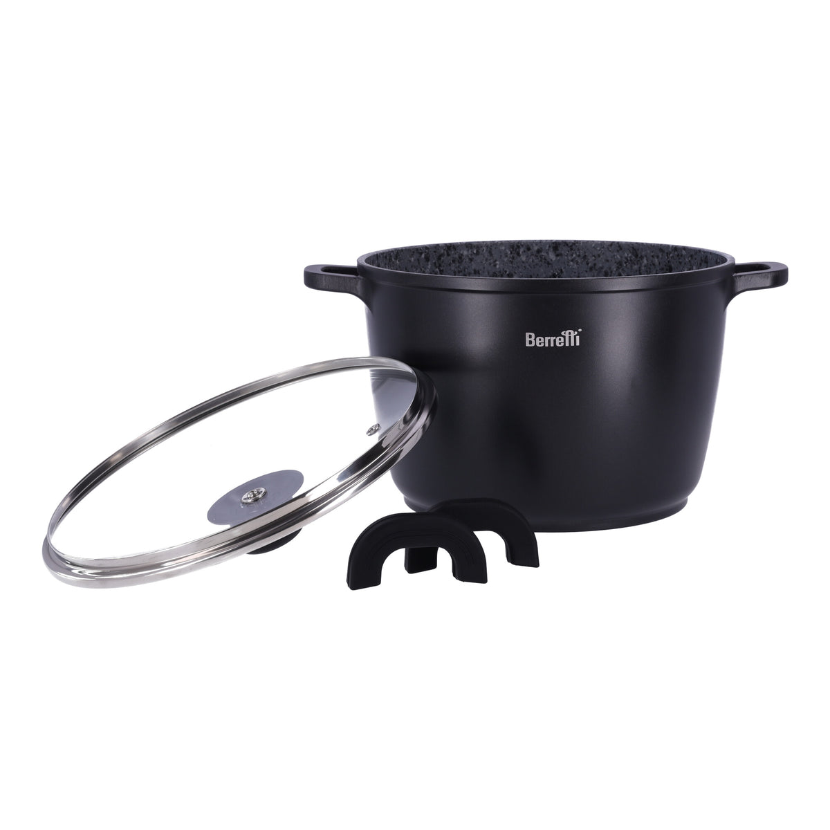 Runder Topf mit Deckel Granite BERRETTI, Größe 24x16.5 cm – Produktabbildung 2