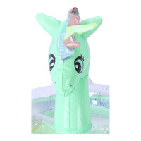 Aufblasbarer Schwimmring für Kinder 70 cm – Einhorn, grün – Produktabbildung 2