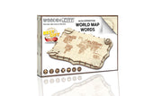 Holzmodell der Weltkarte (Serie mit Namen) – Produktabbildung 6