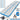 AIRTRACK GYMNASTIKMATTE, AKROBATIKBAHN, BLAU, 400X100X20