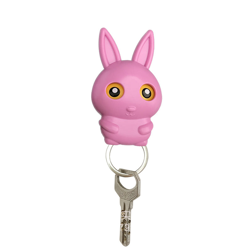 Schlüsselhalter – rosa Hase – Produktabbildung 2
