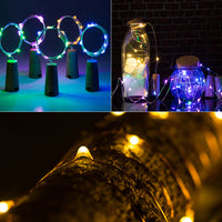 Blaue LED-Lichterkette mit Korken – Produktabbildung 2