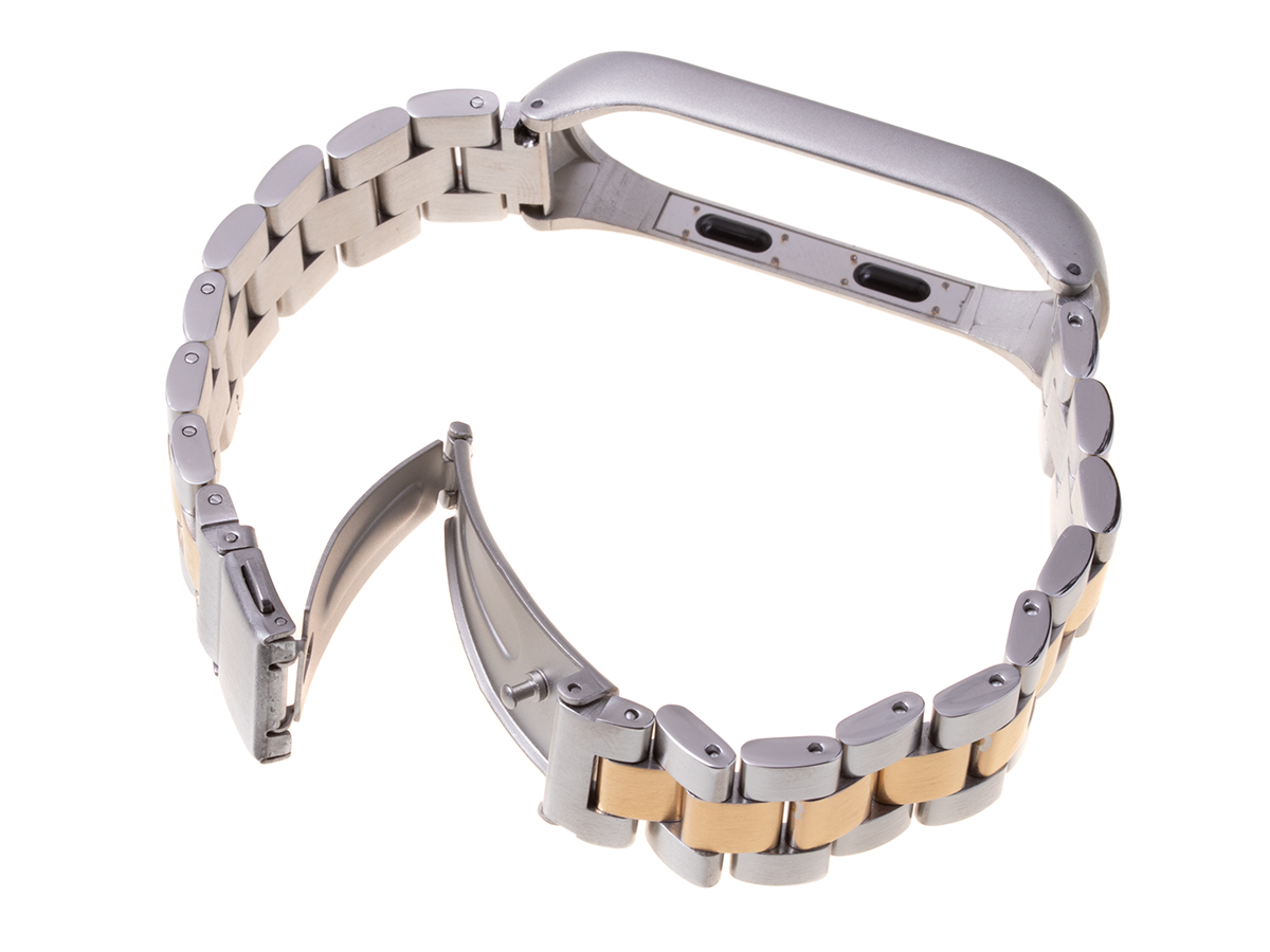 Armband für Xiaomi Mi Band 3 / Xiaomi Mi Band 4 – silber-gold