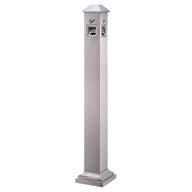 Abfallsäule / Aschenbecher – silber