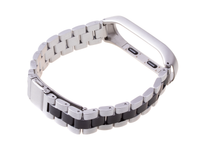 Armband für Xiaomi Mi Band 3 / Xiaomi Mi Band 4 – silber-schwarz