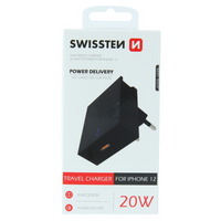 Ladegerät für iPhone 20W Power Delivery Swissten – schwarz – Produktabbildung 6