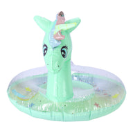Aufblasbarer Schwimmring für Kinder 70 cm – Einhorn, grün
