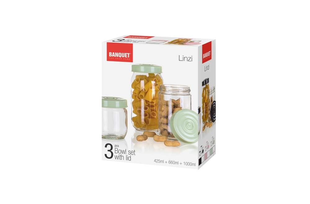 LINZI-Glasbehälter 3 Stück – Produktabbildung 2