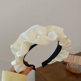 Satin-Haarreif – weiß mit Perlen – Produktabbildung 5