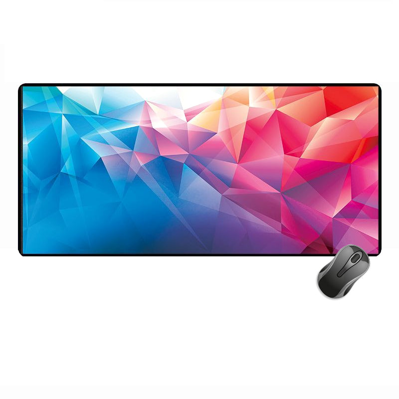 Gaming-Maus- und Tastaturunterlage für Spieler, Größe 30x80cm – Farbformen – Produktabbildung 2