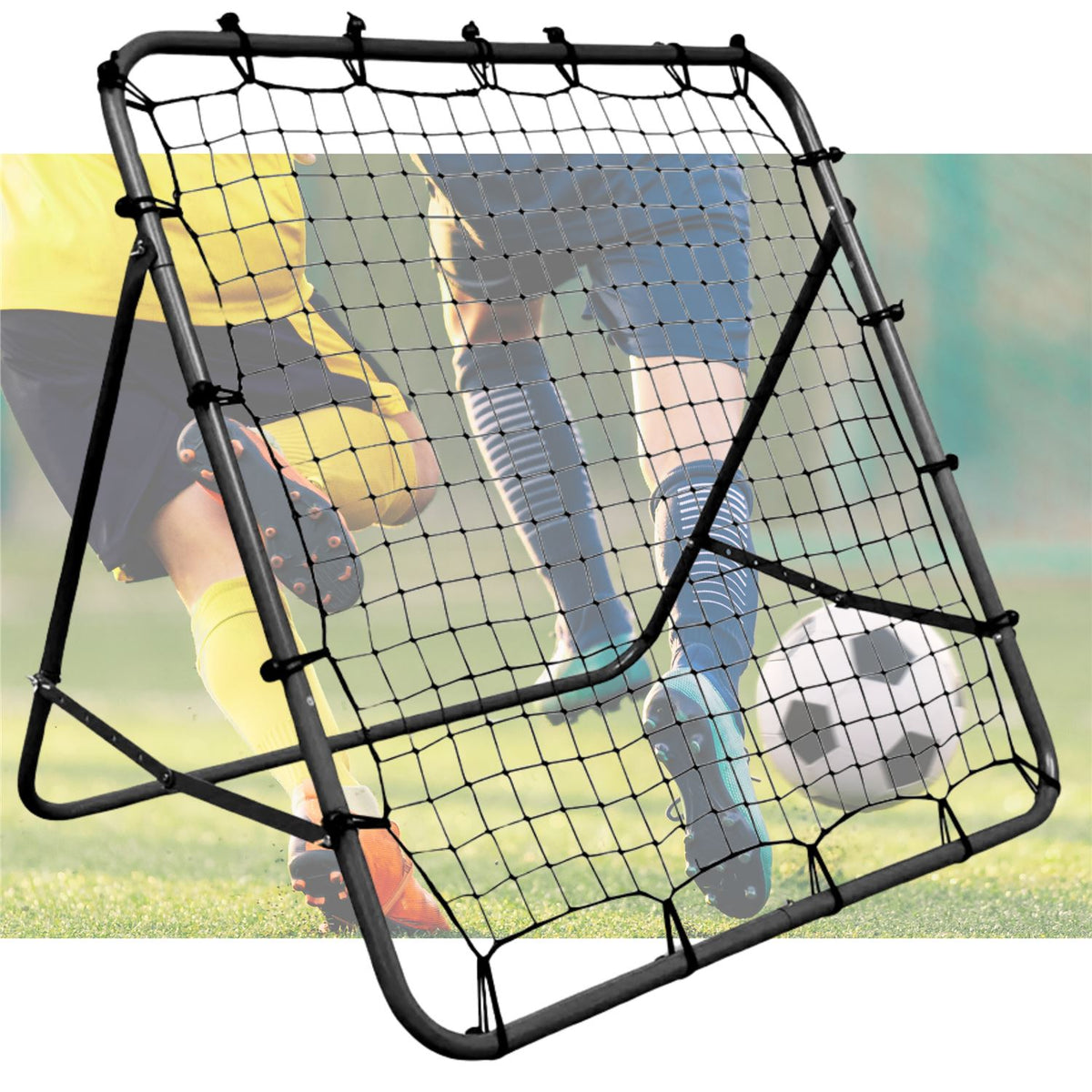 Trainingsrahmen-Tor mit Fußballnetz 120x120cm