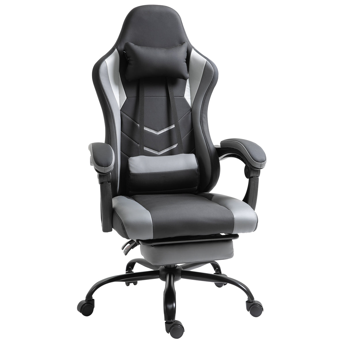 Vinsetto Ergonomischer Gaming Stuhl Bürostuhl Schreibtischstuhl, Drehstuhl Höhenverstellbar, Verstellbares
