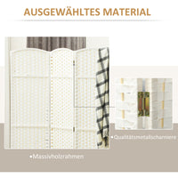 HOMCOM 4-teiliger Raumtrenner, Faltbarer Sichtschutz, Sichtschutzwand für Wohnzimmer, Schlafzimmer – Produktabbildung 6