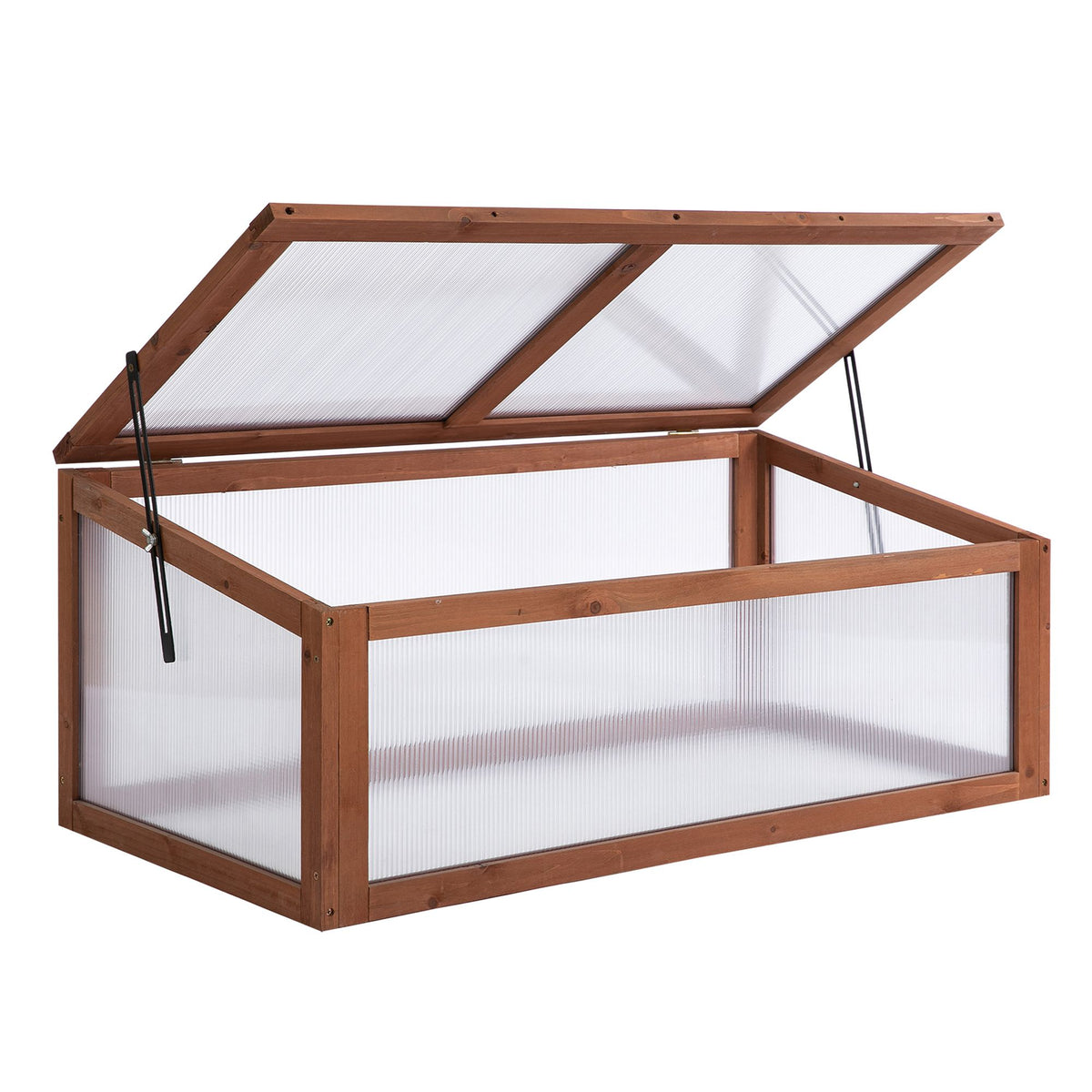 Outsunny Mini-Gewächshaus, Kleines Gewächshaus für den Garten, mit PC-Platten, Gute Lichtdurchlässigkeit