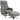 HOMCOM Relaxsessel manuell verstellbar Loungesessel mit Hocker Dunkelgrau