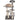 PawHut Kletterbaum Katzenbaum Spielbaum Katzenkratzbaum Treppe 5 Schichte Beige Grau 48,5 x 48,5 x 100 cm